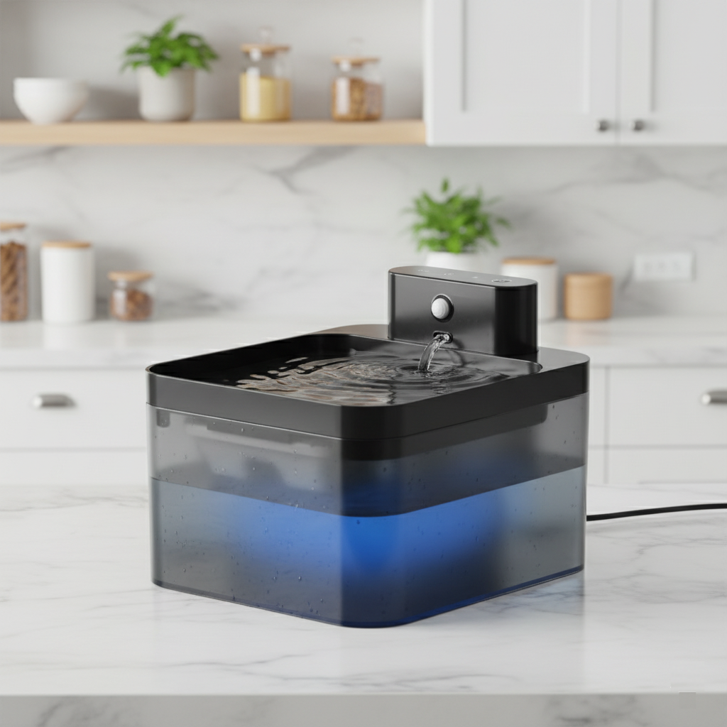 Fontaine à eau automatique 2,2 L – batterie batterie rechargeable