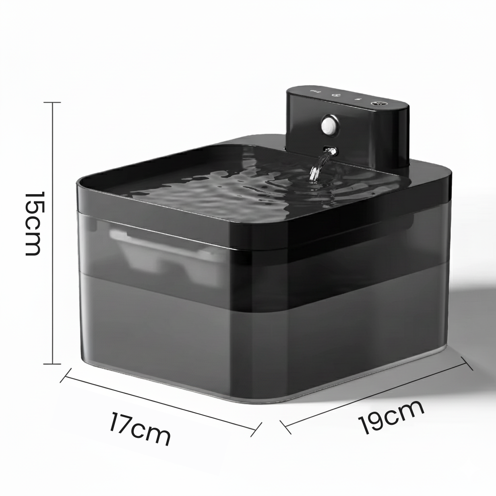 Fontaine à eau automatique 2,2 L –  batterie batterie rechargeable