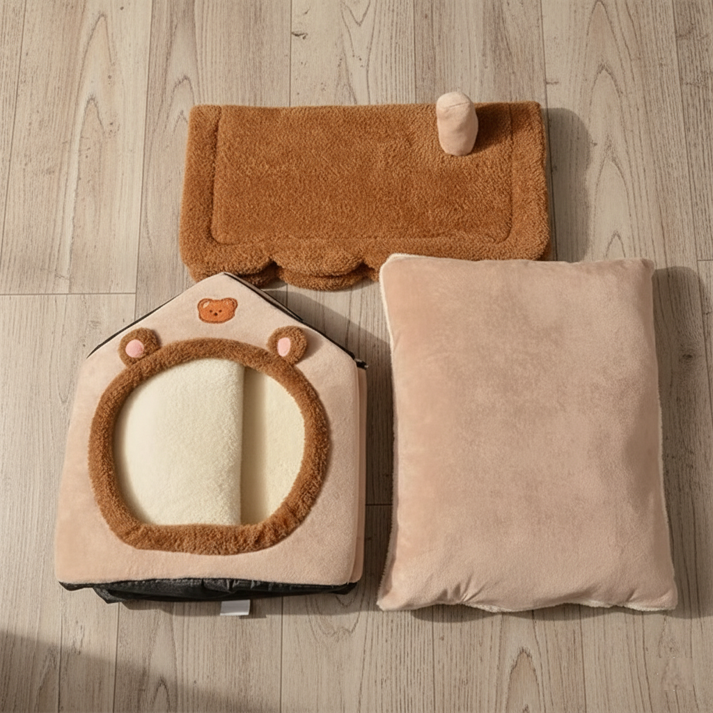 Maisonnette pliable – Structure textile avec coussin amovible